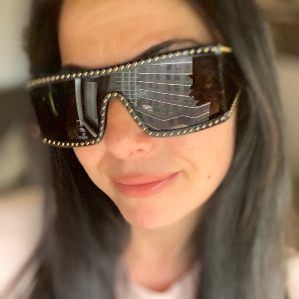 Saleauthentic Moschino 99 Shield Studs Sunglasses